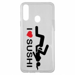 Чехол для Samsung A20s I love sushi - PrintSalon