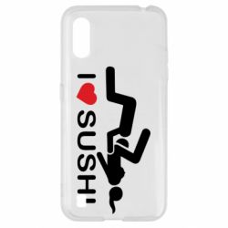 Чехол для Samsung A01/M01 I love sushi - PrintSalon