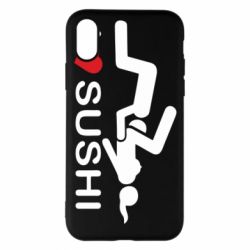 Чехол для iPhone X/Xs I love sushi - PrintSalon