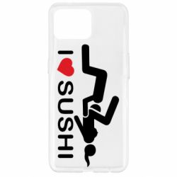 Чехол для Oppo Reno 4 Lite I love sushi - PrintSalon