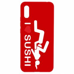 Чехол для Xiaomi Redmi 9a I love sushi