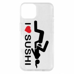 Чехол для iPhone 14 I love sushi - PrintSalon