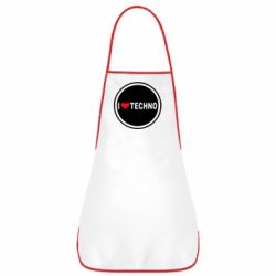 Фартук I love techno music