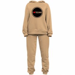 Жіночий костюм I love techno music - PrintSalon