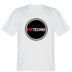 Чоловіча футболка Stedman I love techno music - PrintSalon