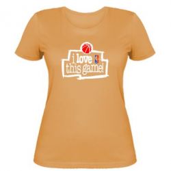 Женская футболка I love this Game - PrintSalon