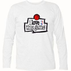 Футболка с длинным рукавом I love this Game - PrintSalon