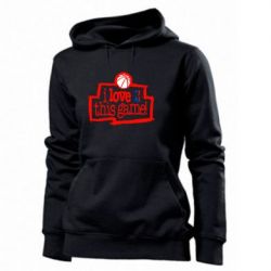 Женское худи I love this Game - PrintSalon