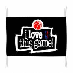 Флаг I love this Game - PrintSalon