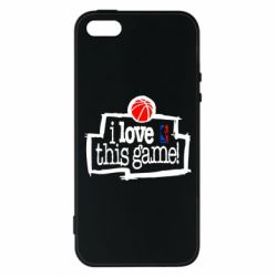 Чехол для iPhone5/5S/SE I love this Game - PrintSalon