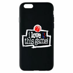 Чехол для iPhone 6/6S I love this Game - PrintSalon