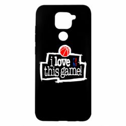 Чехол для Xiaomi Redmi Note 9/Redmi 10X I love this Game - PrintSalon
