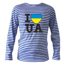 Тельняшка с длинным рукавом I love UA - PrintSalon