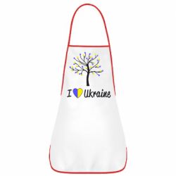 Фартук I love Ukraine дерево - PrintSalon