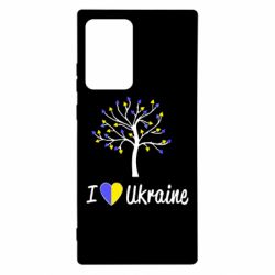 Чехол для Samsung Note 20 Ultra I love Ukraine дерево - PrintSalon