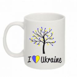 Чашка 320ml I love Ukraine дерево - PrintSalon