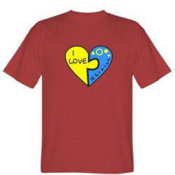Мужская футболка Stedman I love Ukraine пазлы