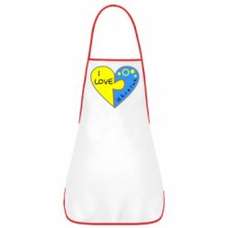Фартук I love Ukraine пазлы - PrintSalon