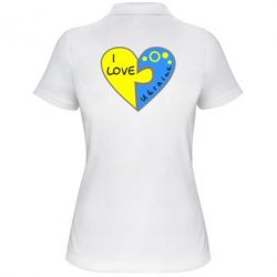 Женское поло I love Ukraine пазлы