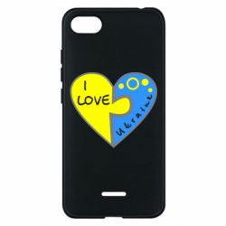 Чехол для Xiaomi Redmi 6A I love Ukraine пазлы - PrintSalon