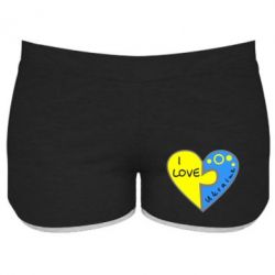 Женские шорты I love Ukraine пазлы - PrintSalon