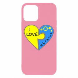 Чехол для iPhone 12 I love Ukraine пазлы-PrintSalon Чехол для iPhone 12 I love Ukraine пазлы