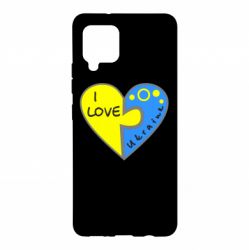 Чехол для Samsung A42 5G I love Ukraine пазлы - PrintSalon