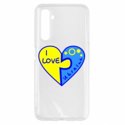 Чехол для Realme 6 I love Ukraine пазлы - PrintSalon