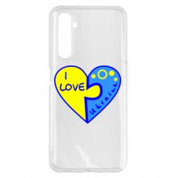 Чехол для Realme 6 Pro I love Ukraine пазлы - PrintSalon
