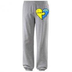 Штани I love Ukraine пазли-PrintSalon Штани I love Ukraine пазли