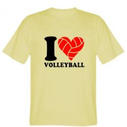 Мужская футболка Stedman I love volleyball - PrintSalon