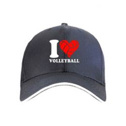 Кепка I love volleyball - PrintSalon