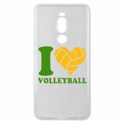 Чехол для Meizu Note 8 I love volleyball - PrintSalon