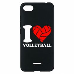 Чехол для Xiaomi Redmi 6A I love volleyball - PrintSalon