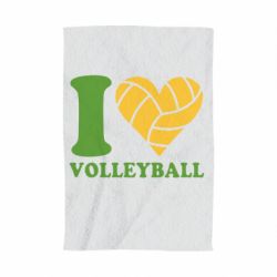 Рушник з принтом I love volleyball-PrintSalon Рушник з принтом I love volleyball