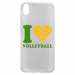 Чехол для Xiaomi Redmi 7A I love volleyball - PrintSalon