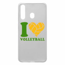 Чехол для Samsung A60 I love volleyball - PrintSalon
