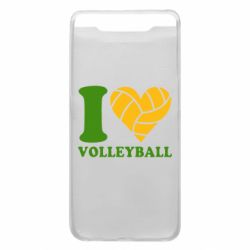 Чехол для Samsung A80 I love volleyball - PrintSalon