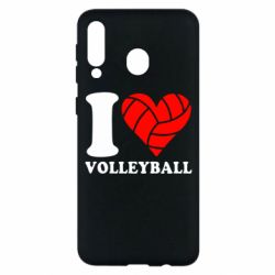 Чехол для Samsung M30 I love volleyball - PrintSalon