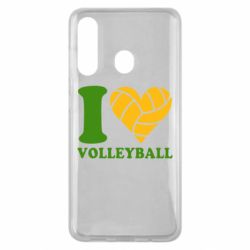 Чехол для Samsung M40 I love volleyball - PrintSalon