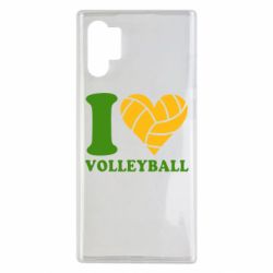Чехол для Samsung Note 10 Plus I love volleyball - PrintSalon
