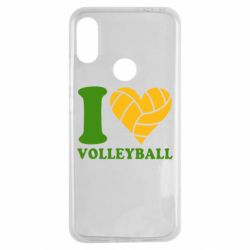 Чехол для Xiaomi Redmi Note 7 I love volleyball - PrintSalon