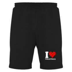 Мужские шорты I love volleyball-PrintSalon Мужские шорты I love volleyball