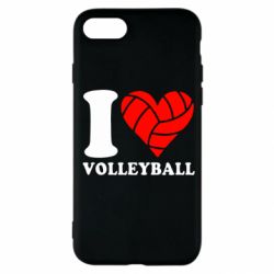 Чехол для iPhone SE 2020 I love volleyball - PrintSalon