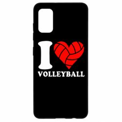 Чохол для Samsung A41 I love volleyball-PrintSalon Чохол для Samsung A41 I love volleyball