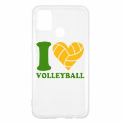 Чехол для Samsung M31 I love volleyball - PrintSalon