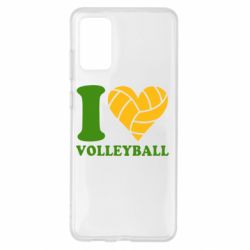 Чехол для Samsung S20+ I love volleyball - PrintSalon