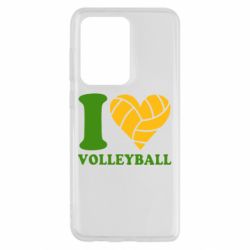 Чехол для Samsung S20 Ultra I love volleyball - PrintSalon