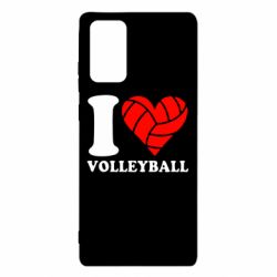 Чехол для Samsung Note 20 I love volleyball - PrintSalon