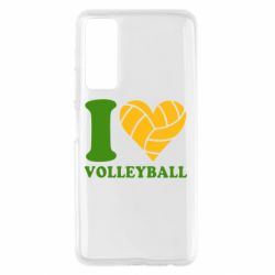 Чехол для Huawei P Smart 2021 I love volleyball - PrintSalon